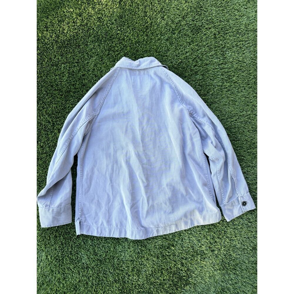ZARA Lyocell Chambray Utility Overshirt Womens Size M - Picture 5 of 5
